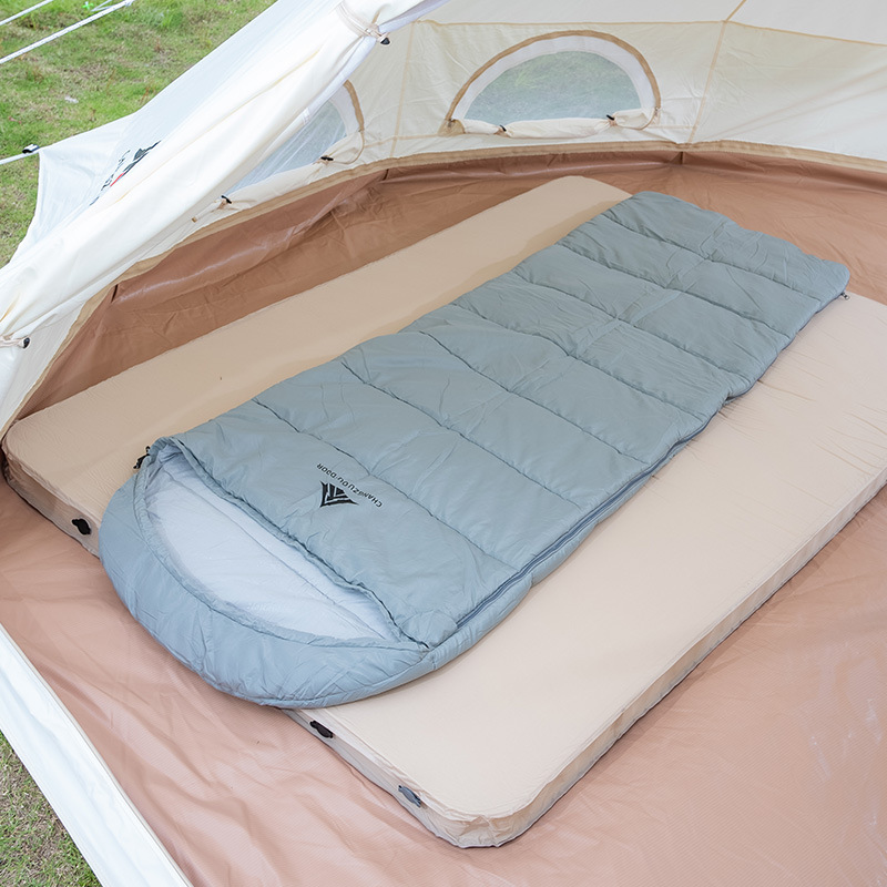 창즈 야외 캠핑 침낭은 추위 방지 가을과 겨울 캠핑 따뜻한 자동차 성인 싱글 더블 실내 사무실