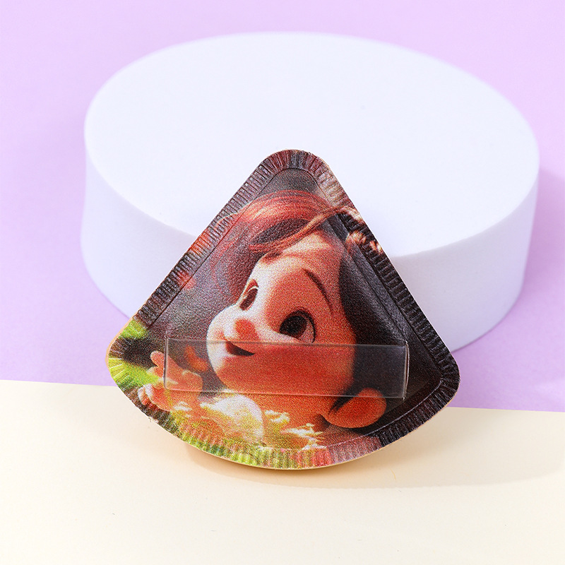 Fábrica personalizada polvo de algodón puff cojín animado personajes estrella maquillaje suave no comer forma de patrón de impresión de polvo