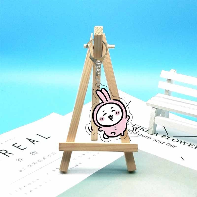 chiikawa ジイカワ ハチ小八 ins 漫画かわいいランドセル小さなペンダントアクリルキーホルダー|undefined