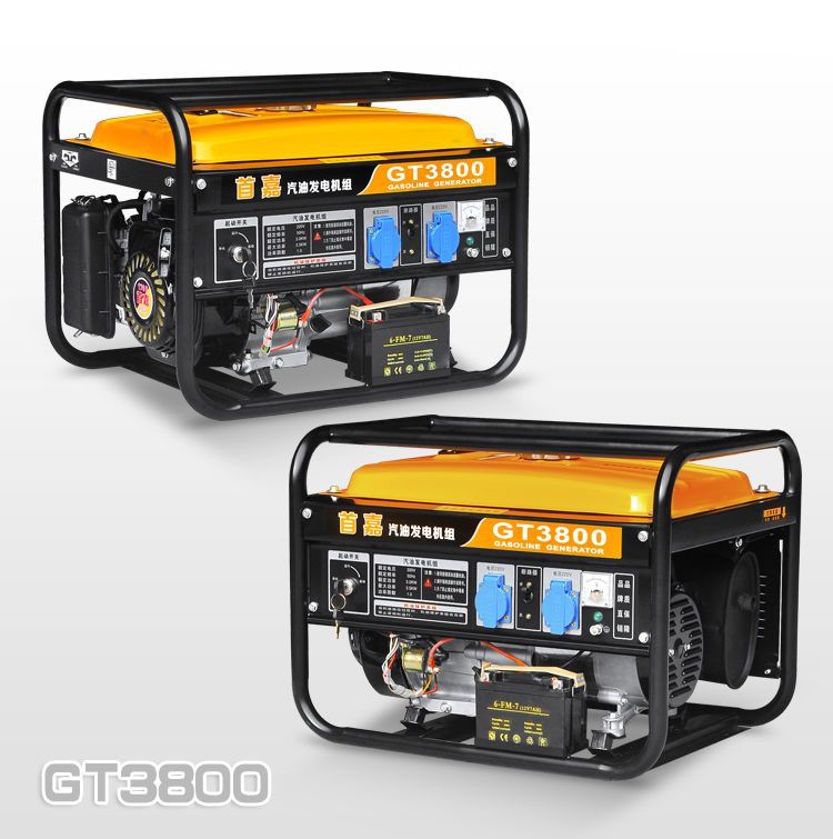 Shoujia Gasoline Generator Household 220V Single Phase 3Kw/5Kw/6Kw/8Kw/10Kw 12Kw Three Phase 380V