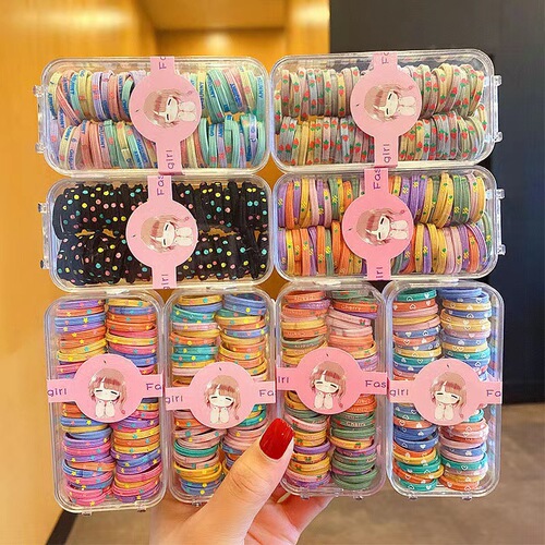 Candy color children's headband hairband wholesale baby tie small chirp rubber band ins high-looking girls hair accessories hairband