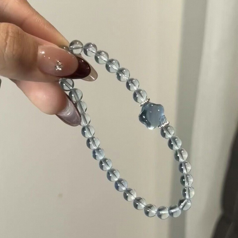 Aquamarine Star Beaded Bracelet, Niche Design, Stylish, Unique, Fashionable, Fresh, Dreamy, Simple and Versatile Bracelet Aquamarine Star Beaded Bracelet, Niche Design, Stylish, Unique, Fashionable, Fresh, Dreamy, Simple and Versatile Bracelet