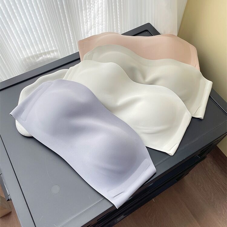 Women's Intimates Seamless Strapless Bra For Women Japanese Style Summer Anti-Slip Invisible Push Up Side Boob Reduction Beautiful Back_voghion.com