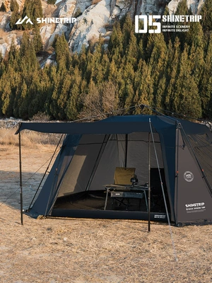 Shinetrip05 Series Extra Large Size Quick Construction Waterproof Silver-Coated Canopy Sun Protection Camping Style Automatic Dome