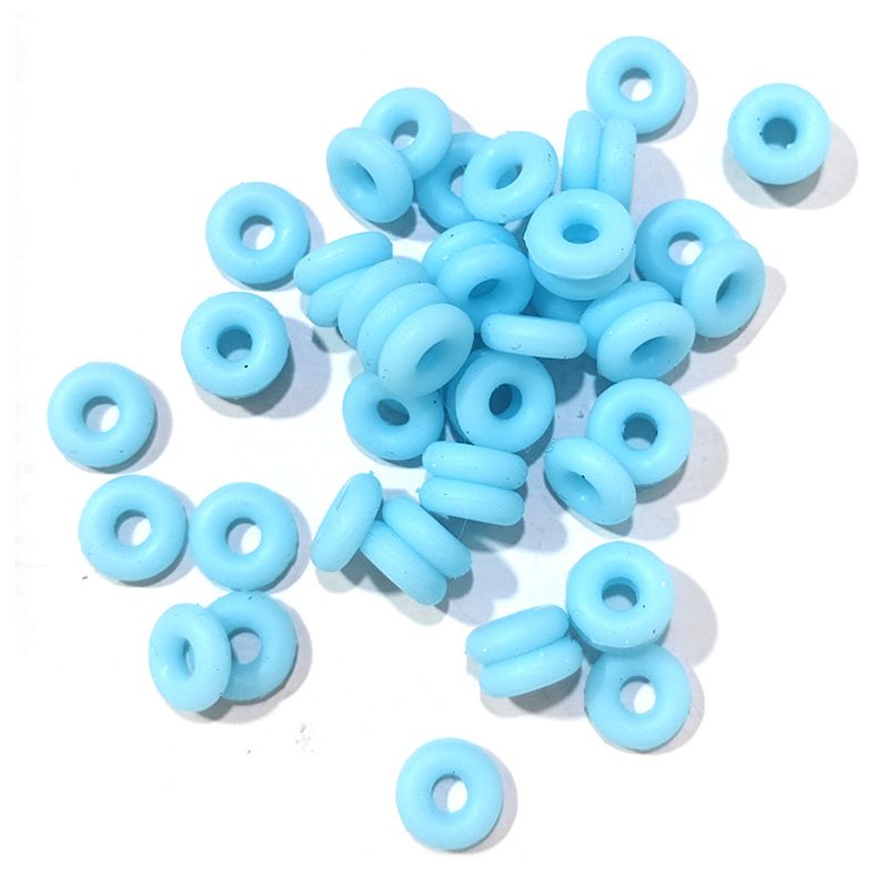 Sky blue outer diameter 6mm, wire diameter 2mm, hole diameter 2mm