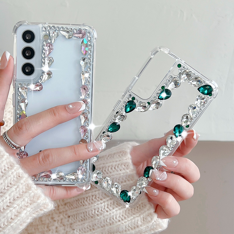 Suitable for Samsung S26Ultra Mobile Phone Case, Luxury Rhinestone Redmi Note Edge Foldable Fold7 Protective Case Suitable for Samsung S26Ultra Mobile Phone Case, Luxury Rhinestone Redmi Note Edge Foldable Fold7 Protective Case