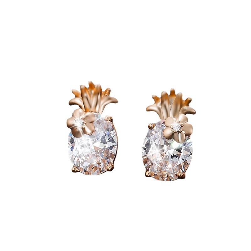 Pendientes elegantes de alto grado de luz de lujo nicho pendientes de circonio con incrustaciones de lujo para las mujeres