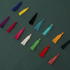 Direct factory supply colorful 6cm hoop earring tassels with sewing thread for boxes, bags, clothing and accessories