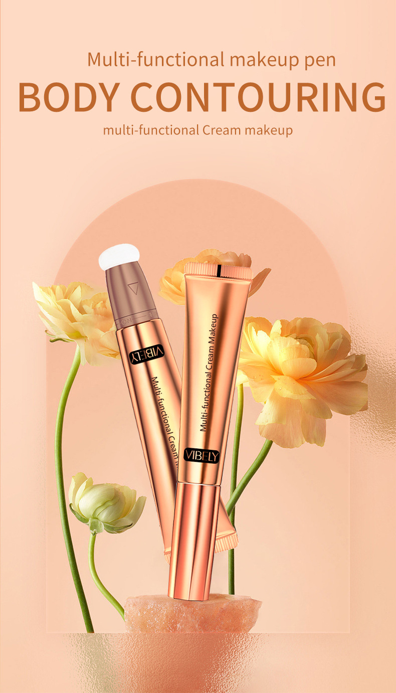 VIBELY Multi-functional Highlighter Contour Brightening Shadow Stick Waterproof Blush Stick Three-dimensional Nose Shadow Cross-border Makeup undefined