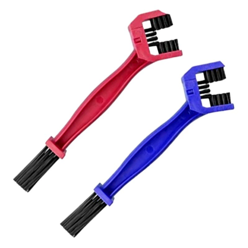 Щетка для чистки велосипедной цепи Щетка для чистки мотоцикла Щетка для чистки трехсторонней цепи Квадратная большая щетка