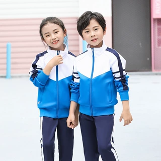 春秋季小学生校服高中初中班服幼儿园长袖长裤运动会服套装学院风