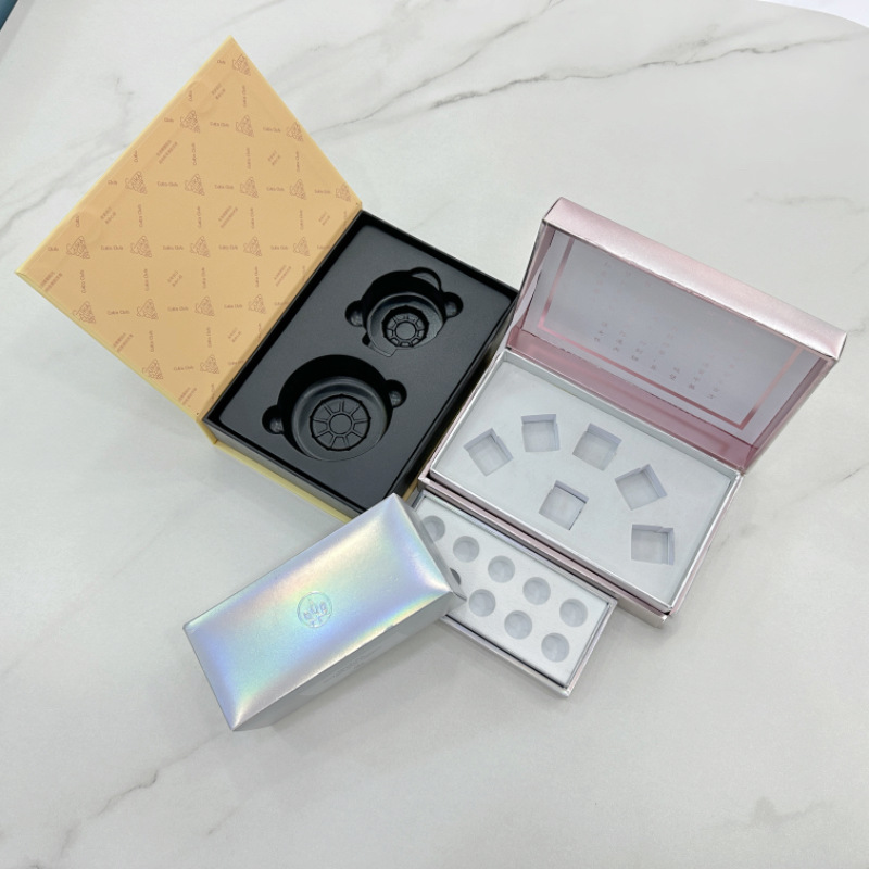 厂家化妆品盒子纸盒  护肤品礼盒彩色印刷盒  精华液冻干粉包装盒