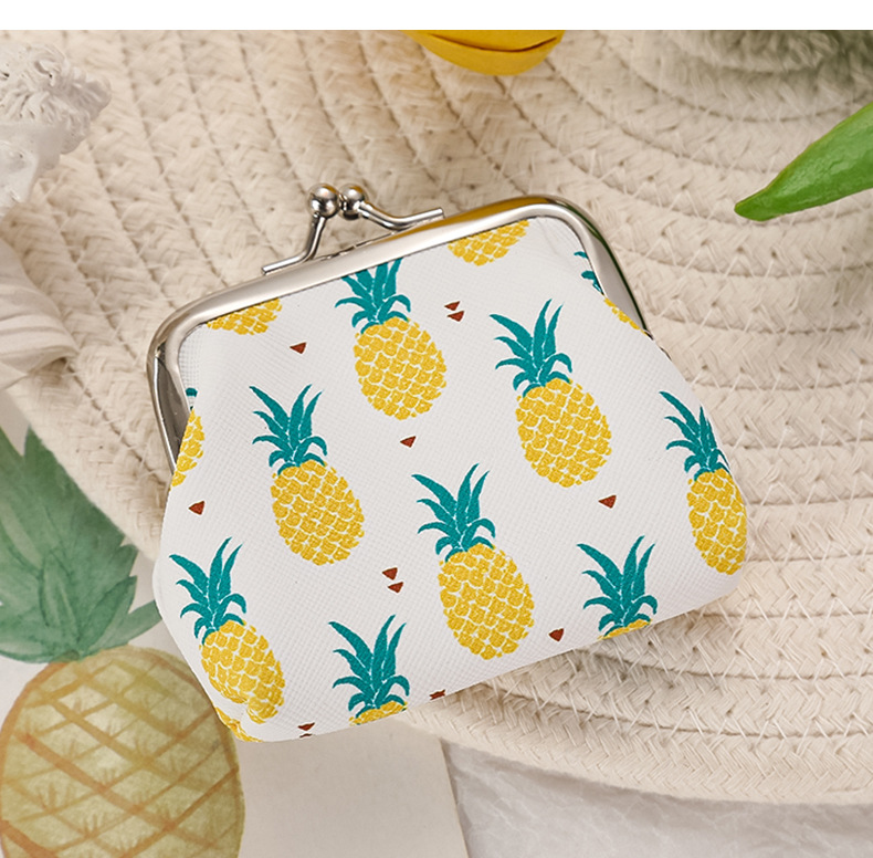 18g Weight Polyester Lining Material Buckle Closure Type Coin Purse Bags Type 1 Piece Quantity Casual, Daily Occasion Pu Leather Material Fruit Pattern All Seasons Season Women's Gender Cute Style Cloud Shape Shape Women's Fruit Pu Leather Buckle Coin Purses