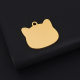 Stainless steel cat nameplate laser engraving logo Amazon cross-border best selling pet identity card hanging decoration tag