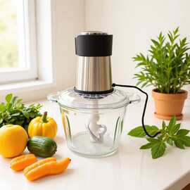 绞肉机商用款备餐碎菜绞馅搅拌机全自动多功能辅食料理机