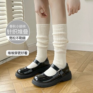 Early Autumn New jk socks women's mid-calf socks white calf socks Japanese college style all-match pink sweet pile socks
