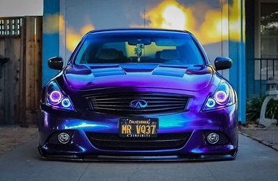 Auto Color Change Film | Sun-Proof, Full Car Protective Film - pb-4103-glossy-pearlescent-blue-charming-purple-15217-pet-bottom