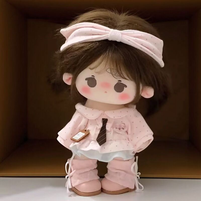 20cm Doll Clothes Set with Cute Overalls, Adorable Doll Outfit Set, Plush Toy Doll Dress-Up 20cm Doll Clothes Set with Cute Overalls, Adorable Doll Outfit Set, Plush Toy Doll Dress-Up