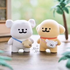 线条小狗我俩第一要好盲盒小鸡毛手办可爱潮玩公仔玩偶摆件礼物女