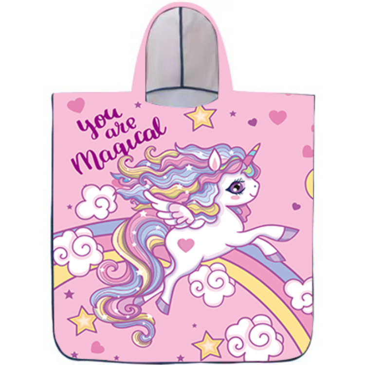 Toalla de baño para niños capa de dibujos animados con capucha bebé absorbente de secado rápido albornoz de natación niño playa toalla de playa portátil