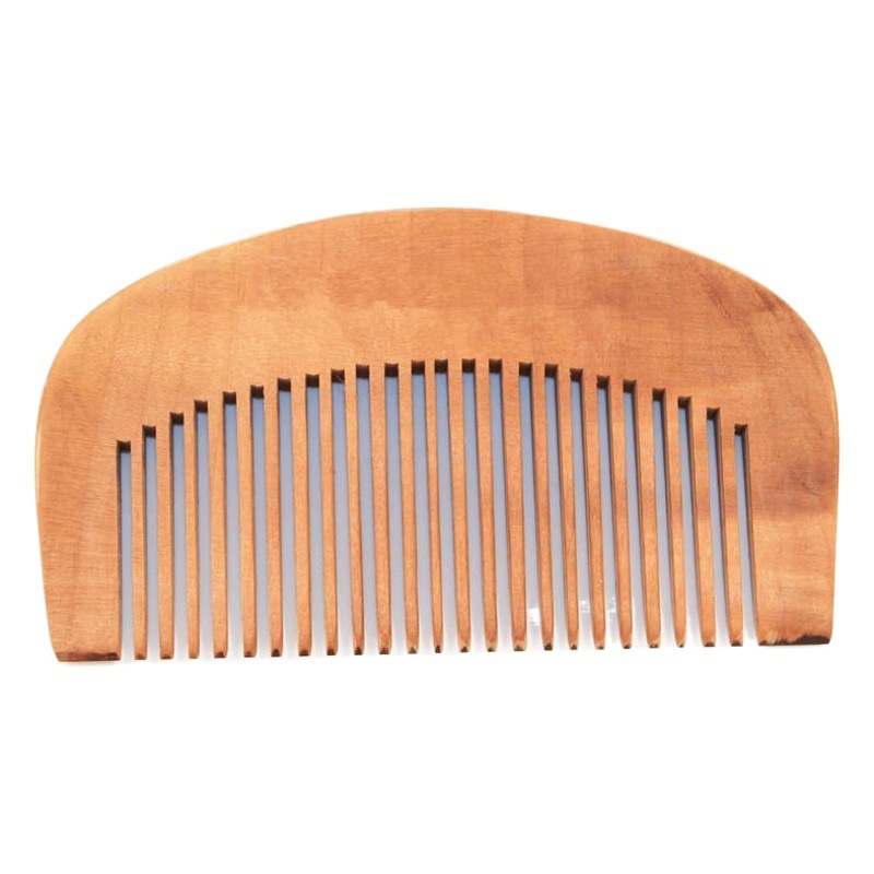 Wooden comb wholesale lettering engraved logo household wooden static-free portable small comb welfare mahogany comb