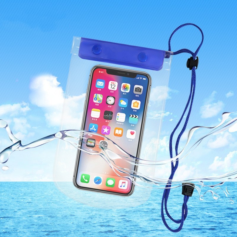 Mobile Phone Waterproof Bag Universal Diving Case Touch Screen Takeaway Rainproof Protective Case Huawei Mobile Phone Bag Swimming Dust-proof Water Bag