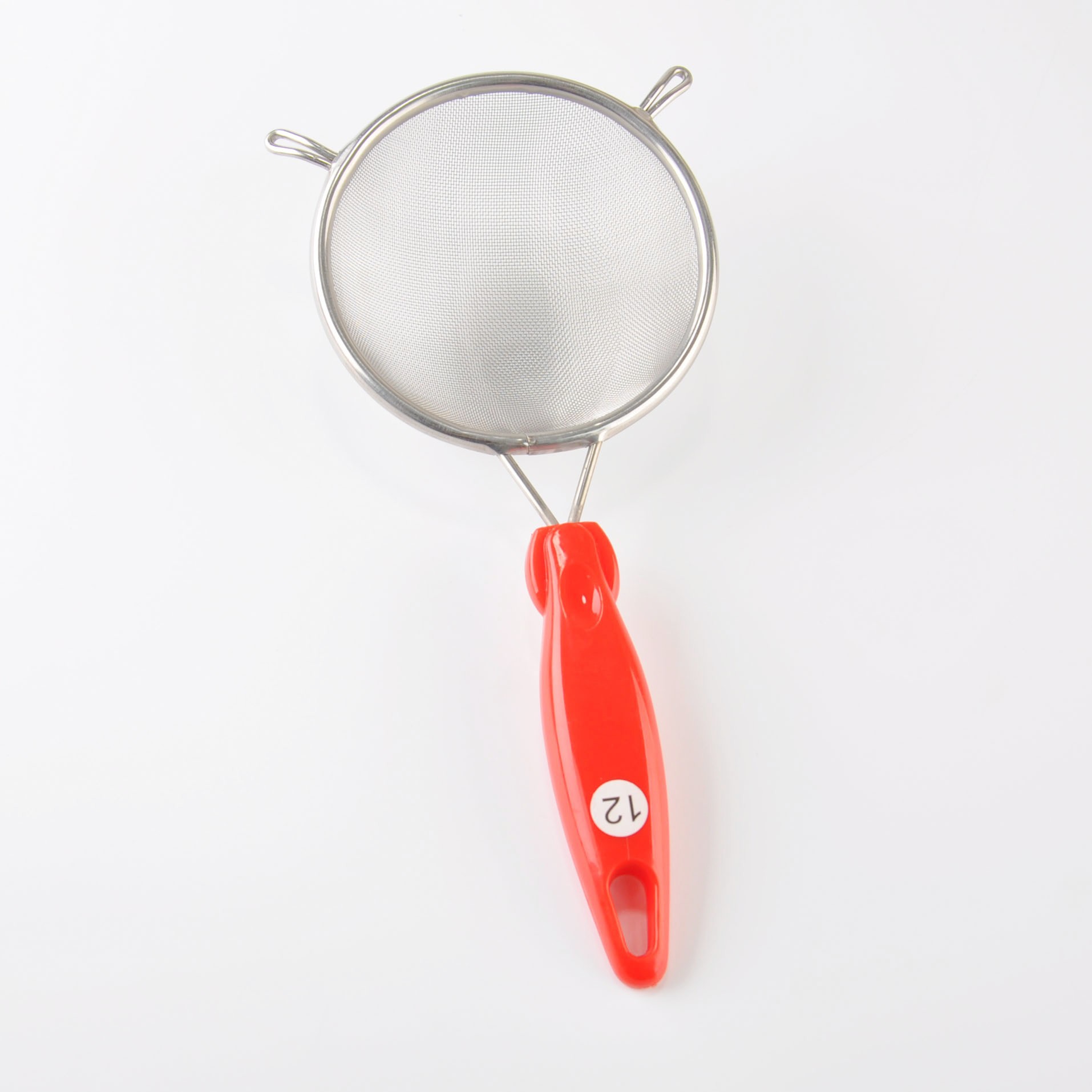 12 # 빨간색 플라스틱 핸들 나비 메쉬 누출