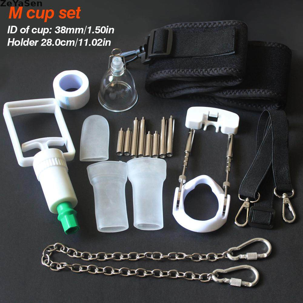 Pene Camilla masculino físico estiramiento soporte Pene entrenador de vacío presión negativa Ejercitador de pene