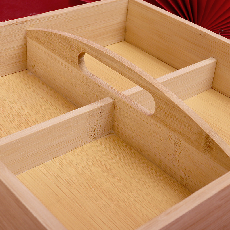 Suministros de boda al por mayor, casamiento de bambú precoz, caja de bebés, decoraciones de prensado de boda, caja de frutas secas de Si Gong Ge