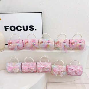 2024 New Kidsren's Cross-Body Bag, Cute Cartoon Girl's Bag, Little Princess Bag, Girl's Small Shoulder Bag, Same Style as Elsa