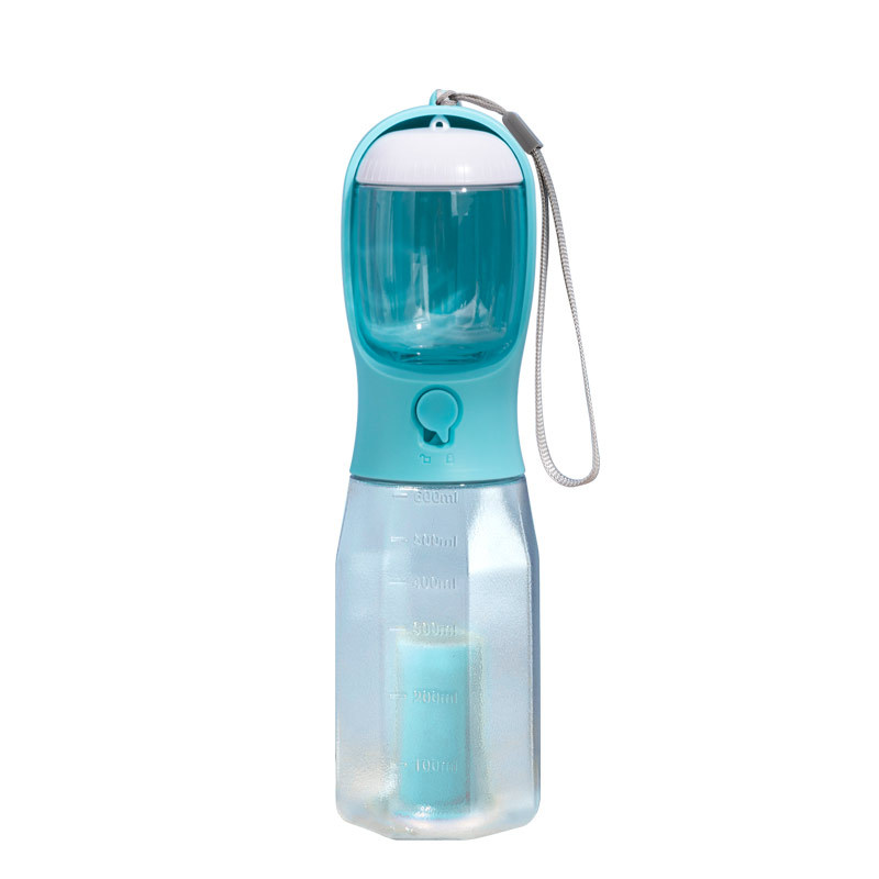 Procesamiento de tazas de agua multifuncionales personalizadas, bolsas de basura de alimentos para beber, suministros para mascotas integrados, perros, gatos y perros, plástico al por mayor