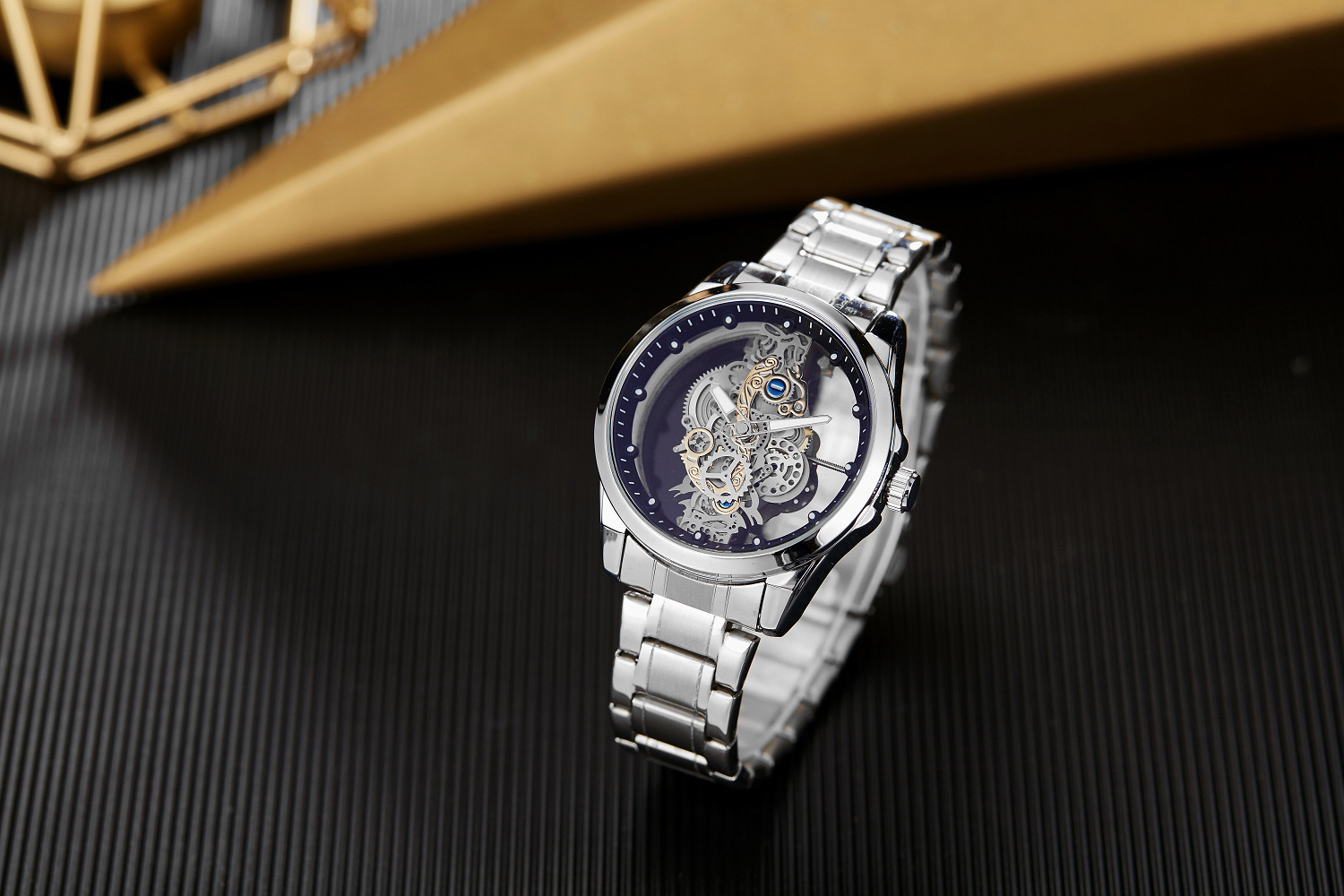 Automatic Mechanical Watch For Men Double Sided Skeleton Design_voghion.com