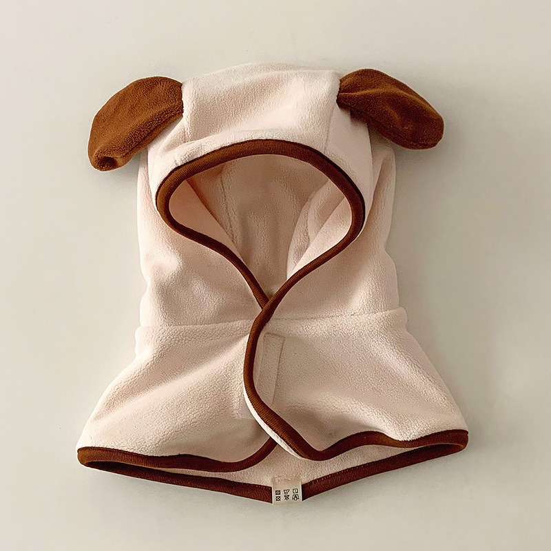 Sombreros para bebés más gruesos otoño y invierno baby buzzer unido calentamiento para niños gorras para orejas para niños y niñas collar