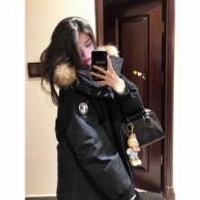 棉服女2024冬新款韩版简约宽松bf中长款oversize面包服ins棉衣