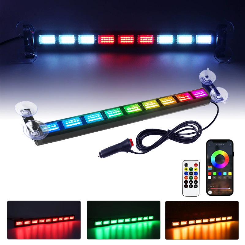 Автомобильный фантомный фонарь APP Красочный взрывной сигнальный индикатор беспроводной пульт дистанционного управления желто-белый цвет цвет светодиодный многофункциональный стробоскоп