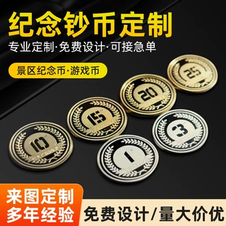 纪念币定制金币文创旅游周年庆礼品定做员工入职公司景区纪念章