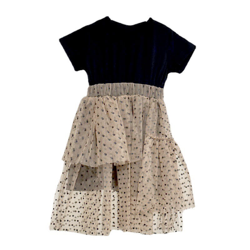 Vestido de verano para niñas 2024, nuevo estilo de verano, vestido de princesa de alta gama, falda tutú elegante para bebé