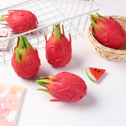 Creative simulation beads flour dragon fruit pinch decompression spoof toy vent ball decompression artifact children's play