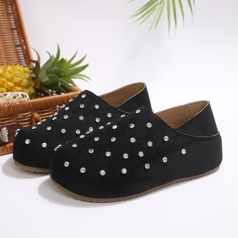 Large Size Rhinestone-Embellished Birkenstock-Style Women's Slippers, Dual-Wear Closed-Toe Lazy Slippers, Casual Outdoor Mules, Wholesale Supply Large Size Rhinestone-Embellished Birkenstock-Style Women's Slippers, Dual-Wear Closed-Toe Lazy Slippers, Casual Outdoor Mules, Wholesale Supply