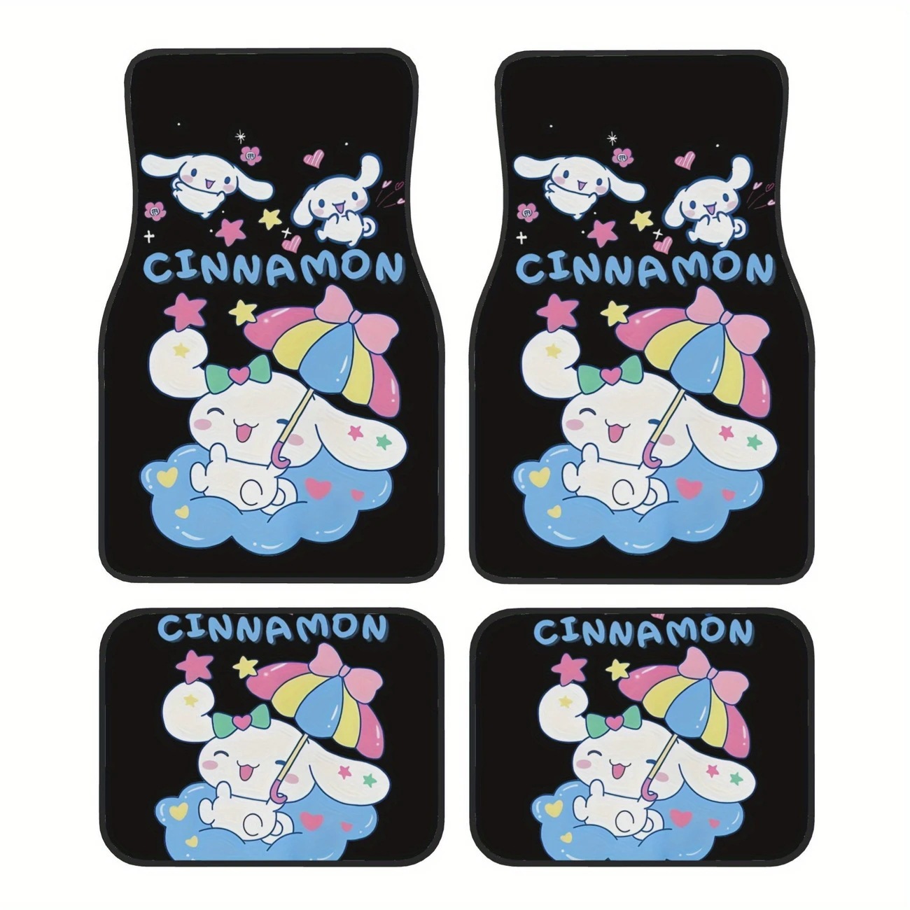 Cross-Border Sanrio Car Floor Mats for Main and Passenger Seats, Front and Rear Floor Mats, Amazon Temu Dropshipping Cartoon Foot Mats