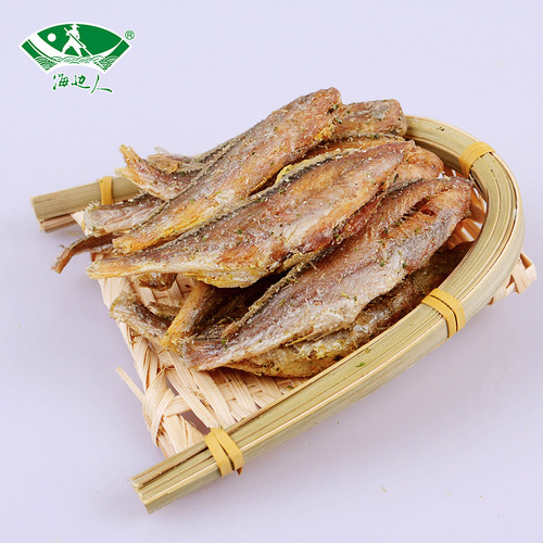 Seaside people yellow croaker cake 100g crispy small yellow croaker seafood snacks for pregnant women ready-to-eat fish tails, larvae and small dried fish