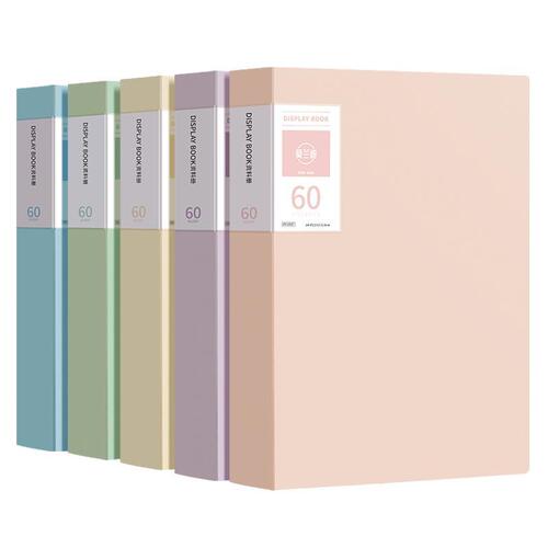 a4 folder information book Morandi picture album storage book multi-layer transparent 40 insert test paper folder file folder 60 pages