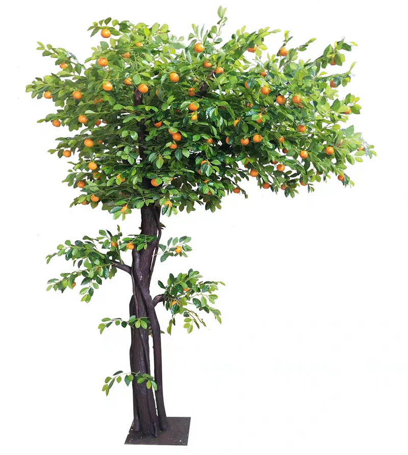 仿真砂糖橘树大型桔子树脐橙树人造橘子果树室内超市果园造景摆件
