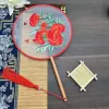 Double sided embroidery with butterfly