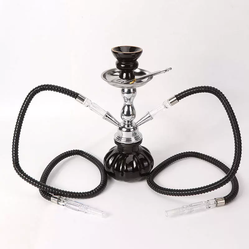 跨境中东热卖阿拉伯水烟shisha hookah 小号单双管铁件全套水烟壶