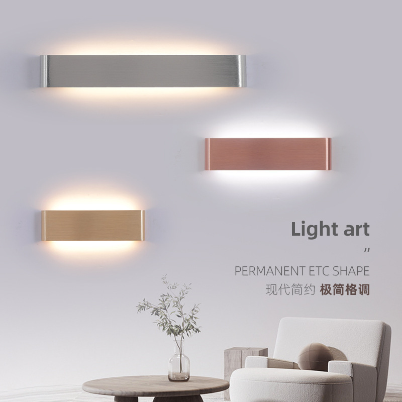 Modern Minimalist Light Luxury Bedroom Bedside Wall Lamp Hotel Project Corridor Background Wall Lamp Walllamp Indoor Modern Minimalist Light Luxury Bedroom Bedside Wall Lamp Hotel Project Corridor Background Wall Lamp Walllamp Indoor