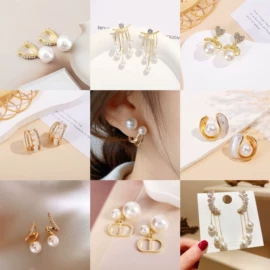 耳钉;项链;耳环