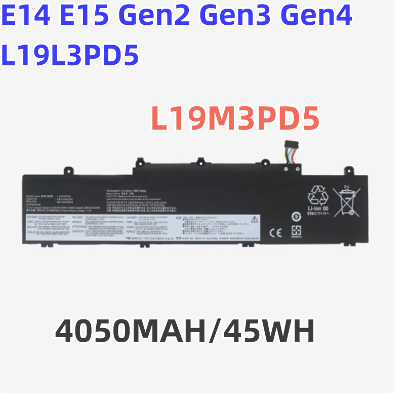 Suitable for Lenovo ThinkPad E14 E15 Gen 2 3 4Th Generation L19M3Pd5 Notebook Battery