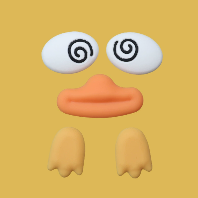 B.Duck, мультяшный аксессуар, чехол для телефона, обувная пряжка из мягкой резины, DIY