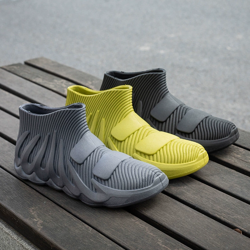 Экспорт мужские и женские пары резиновые сапоги нескользящие водонепроницаемые сапоги из дождя новый модный японский короткий рукав резиновые туфли через границу